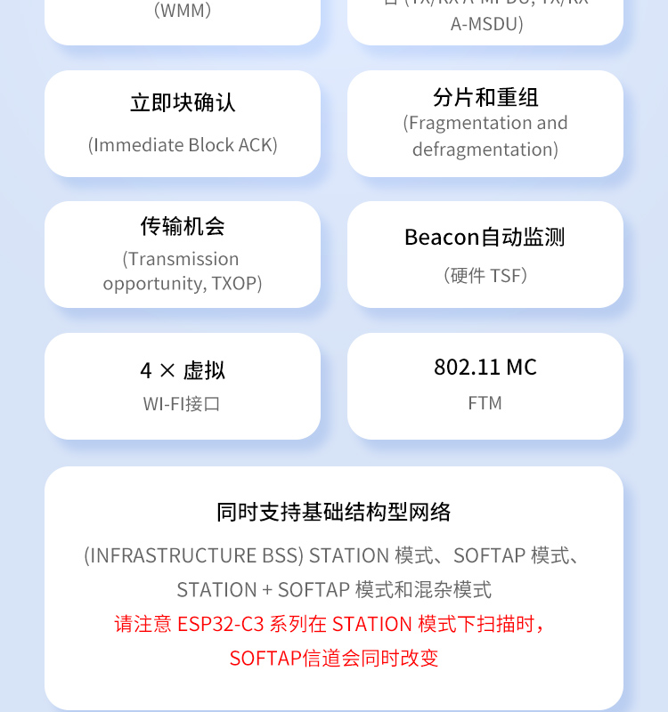 乐鑫科技华南代理商ESP32-C3-WROOM-02U-N4 wifi通信模块esp32 ble模组