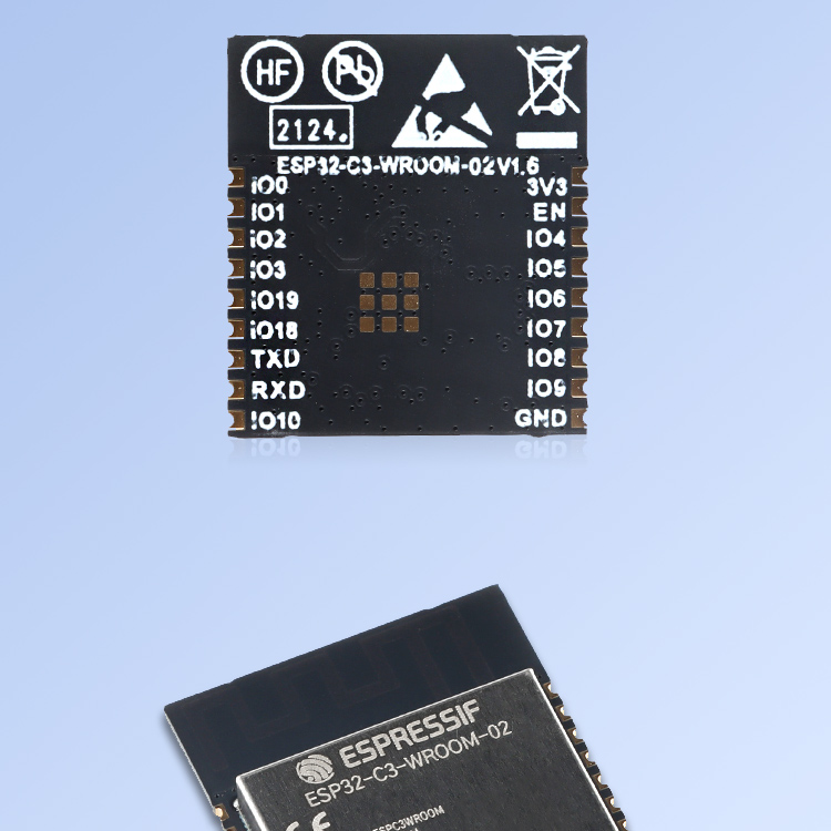 乐鑫esp32代理商ESP32-C3-WROOM-02-N4蓝牙wifi模块WIFI 蓝牙 IOT模组