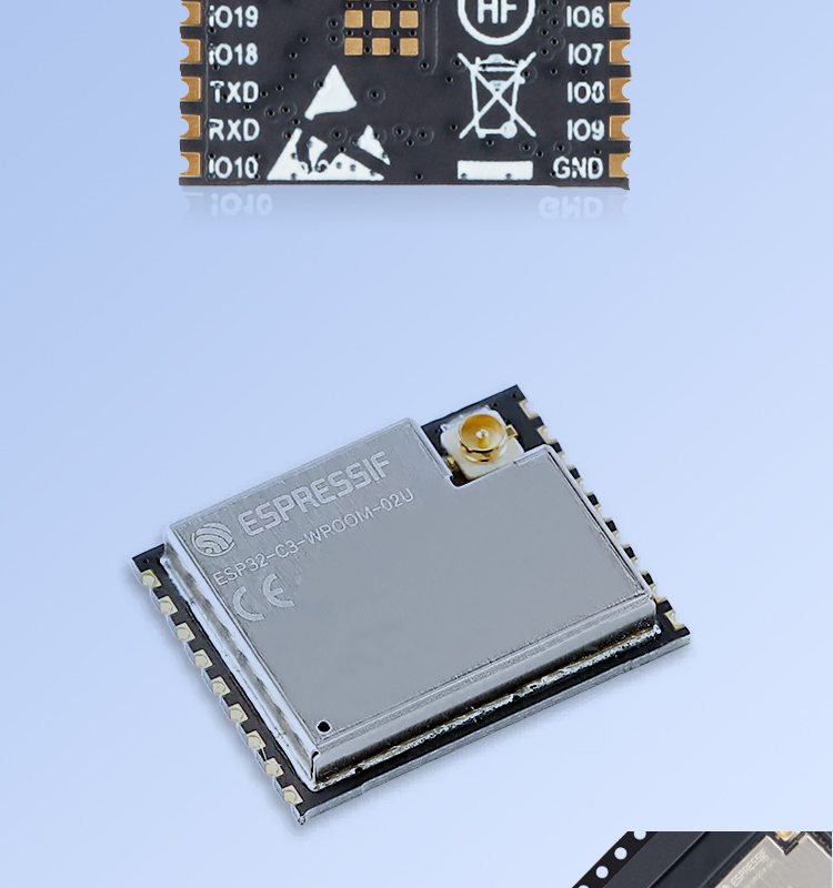 乐鑫科技华南代理商ESP32-C3-WROOM-02U-N4 wifi通信模块esp32 ble模组