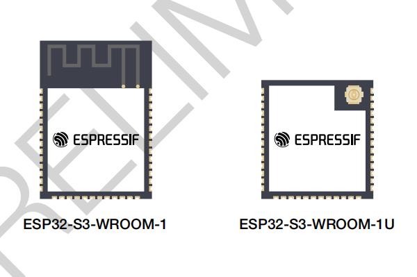 WiFi无线模组ESP32­S3­WROOM­1/ESP32­S3­WROOM­1U