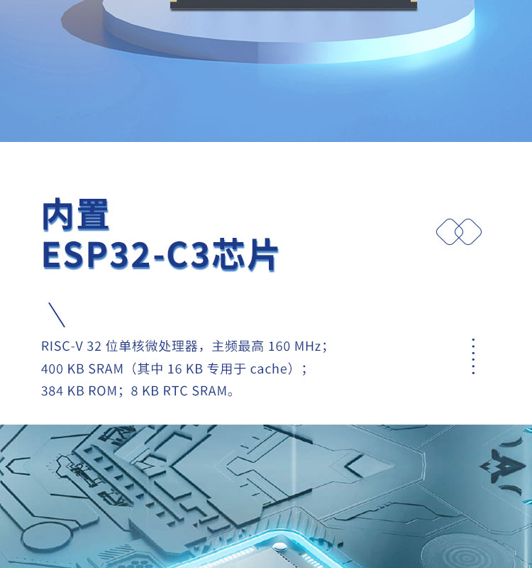 上海乐鑫官网ESP32-C3-WROOM-02 Wi-Fi+低功耗蓝牙(Bluetooth LE)模组无线路由器的芯片