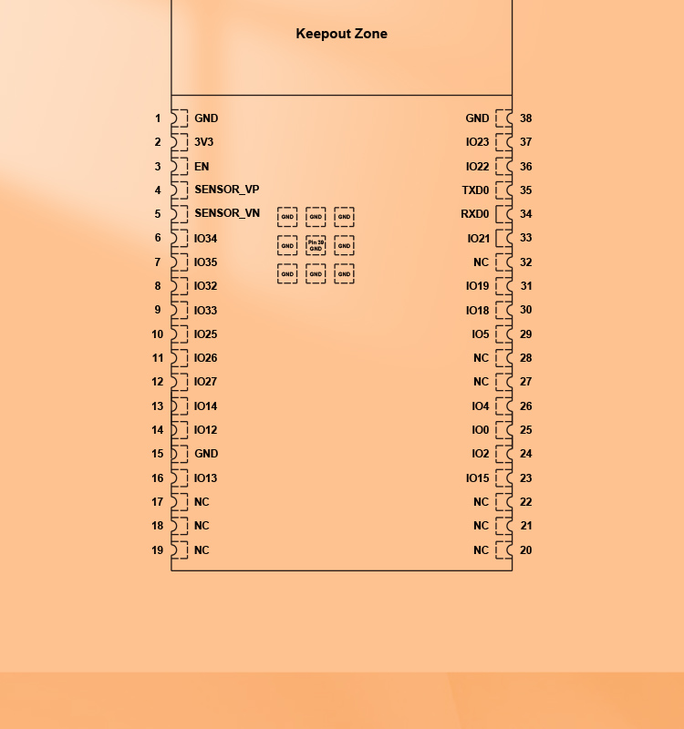 乐鑫信息科公司官网ESP32-WROVER-IE-N4R8 高速wifi模块LCD液晶屏方案