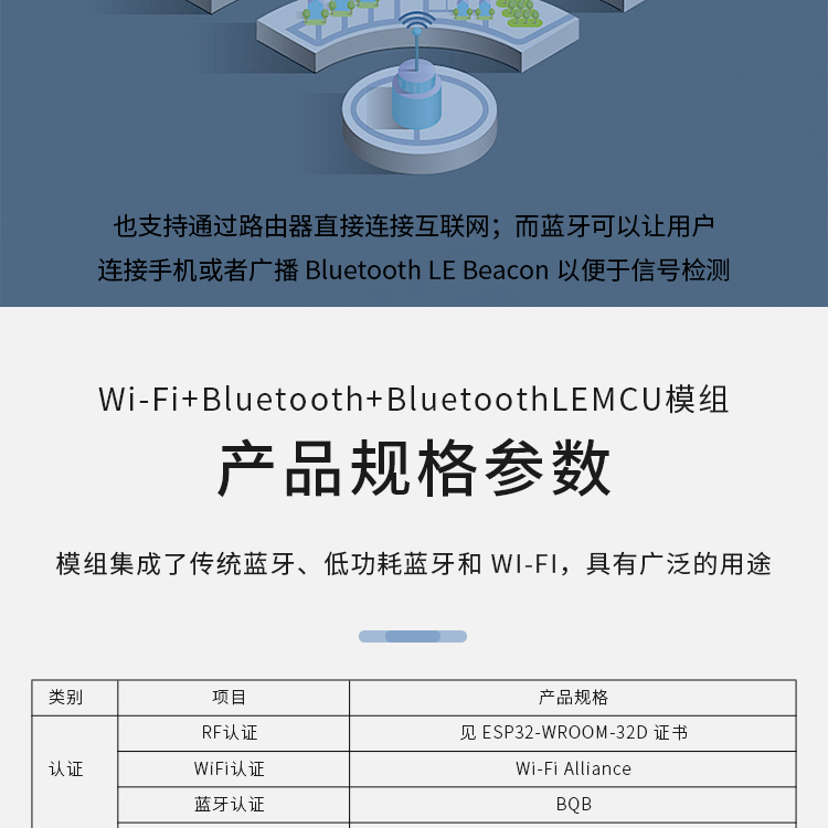 乐鑫科技官网电话ESP32-WROOM-32D/32U Wi-Fi+Bluetooth LE MCU模组乐鑫wifi模块价格