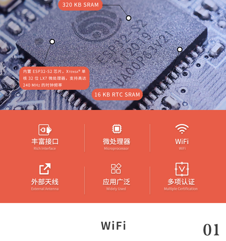 乐鑫科技杭州代理商ESP32-S2-WROVER-I-N16R2 mipi dsi屏方案无线wifi蓝牙模块厂家