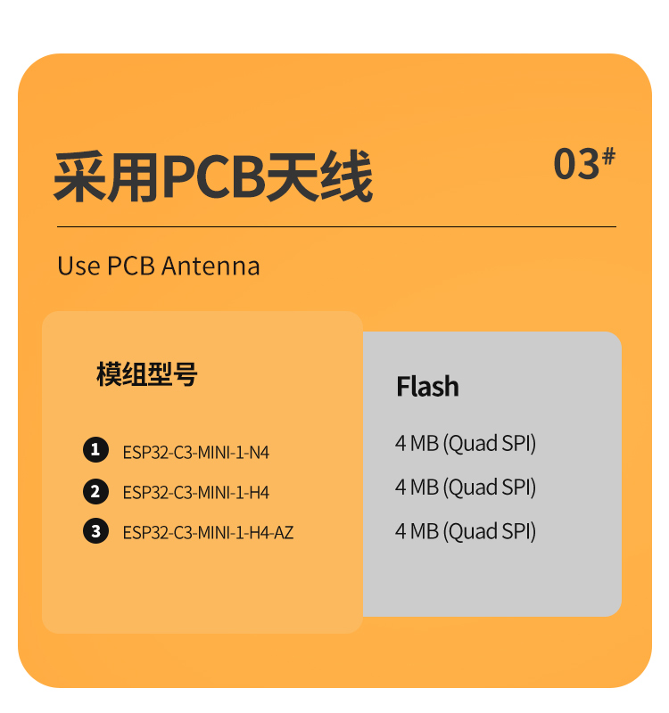 乐鑫一级代理商ESP32-C3-MINI-1 wifi与蓝牙一体模块wifi模组厂商